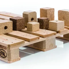 Euroblöcke auf EPAL-Palette in verschiedenen Größen